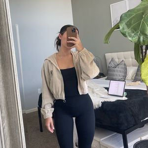 Crop zip jacket